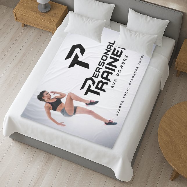 Personal Trainer Personalized Fleece Blanket (Creator Uploaded)