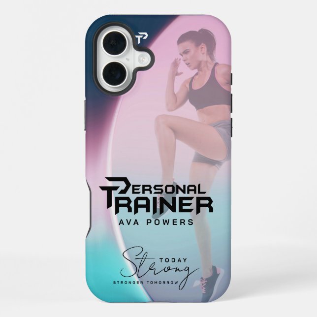 Personal Trainer Personalized iPhone Case (Back)