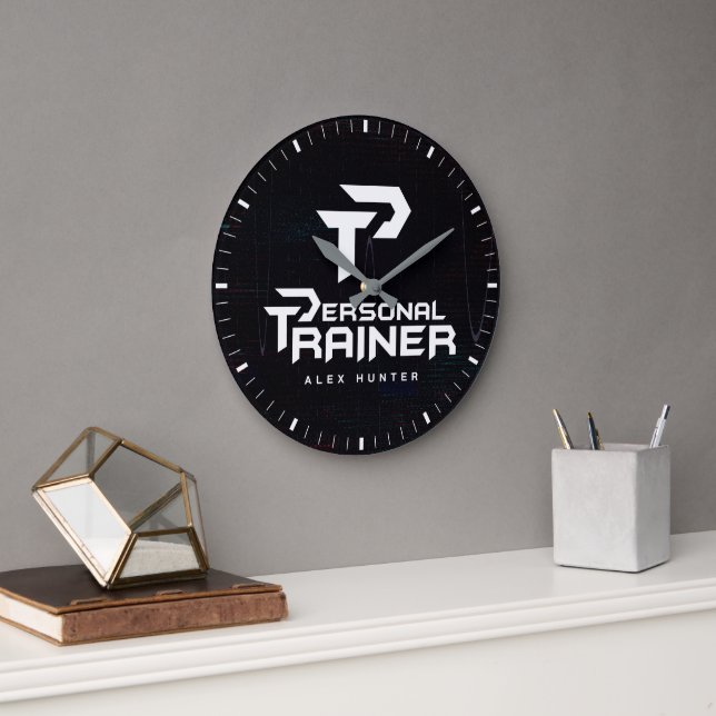 Personal Trainer Personalized Large Clock (Office)