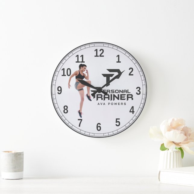 Personal Trainer Personalized Large Clock (Home)