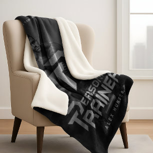Personal Trainer Personalized Sherpa Blanket