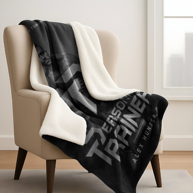 Personal Trainer Personalized Sherpa Blanket (Creator Uploaded)