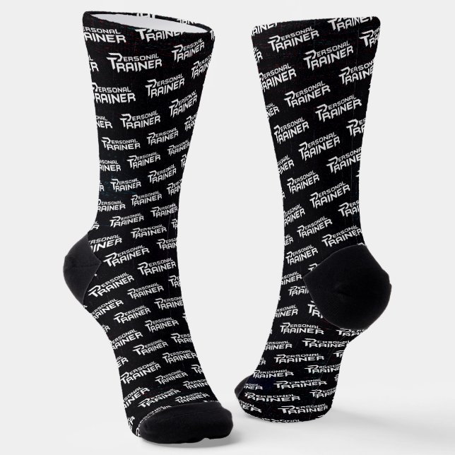 Personal Trainer Personalized Socks (Angled)
