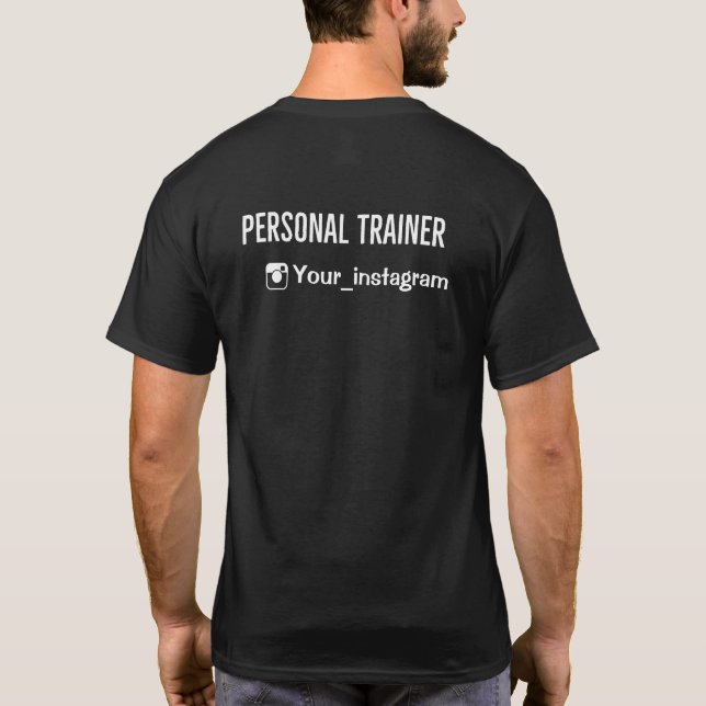Personal Trainer Personalized T-Shirt (Back)