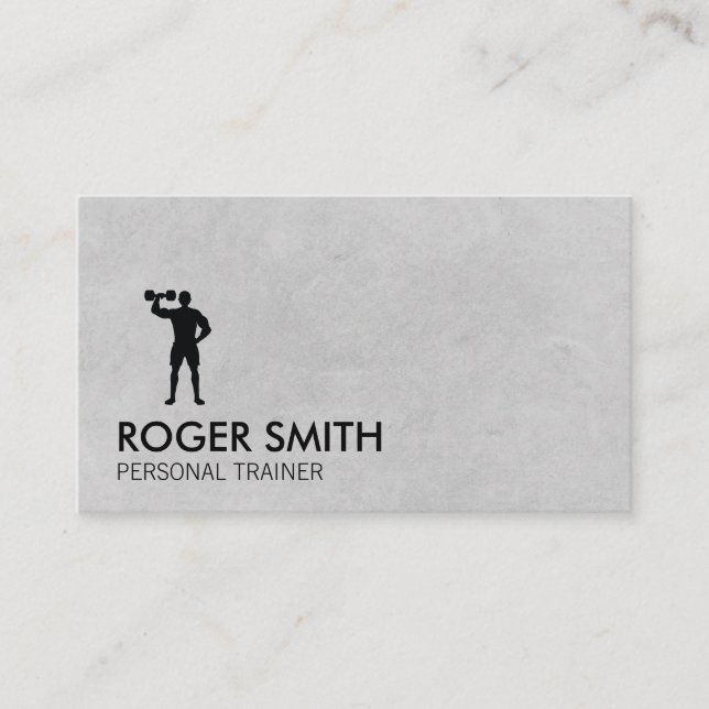 Personal Trainer simple Business Card (Front)