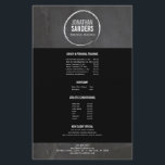 PERSONAL TRAINER SKETCH LOGO Flyer<br><div class="desc">Coordinates with the PERSONAL TRAINER SKETCH LOGO Business Card Template by 1201AM. A chalk circle encases your name or business name on this fitness-friendly,  sports-friendly modern flyer design. Customize with your info. © 1201AM CREATIVE</div>