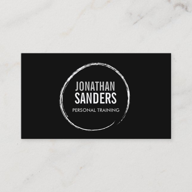PERSONAL TRAINER SKETCH LOGO II Business Card (Front)