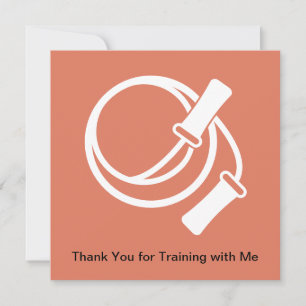 Personal Trainer Skipping Rope Thank You Card