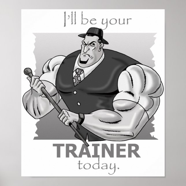 Personal Trainer - Style hardcore - Poster & Impri (Devant)