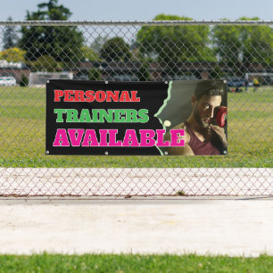 Personal Trainers Available Custom Banner