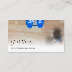 Personal training and fitness coaching experts bus business card
