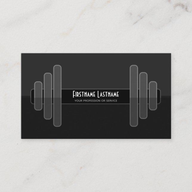 Personal training and fitness coaching experts business card (Front)