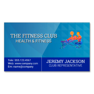 Personal Training Session Fitness Magnetic Business Card