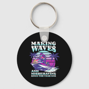Personal Watercraft Rider Pwc I Making Waves I Jet Keychain