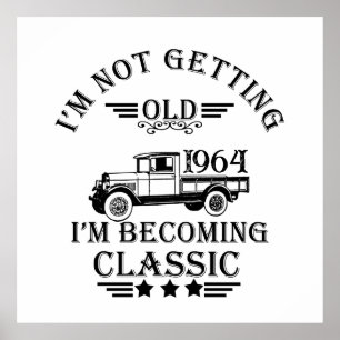 Personaliazed sixty vintage 60th birthday party poster