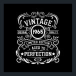 Personaliazed sixty vintage 60th birthday party poster<br><div class="desc">Make your birthday special with this unique design. Add a touch of sophisticated elegance to your birthday celebration with our exquisite, one-of-a-kind designs. These graphics bring sophistication and originality to any product, creating a memorable and stylish gift. They are perfect for those who appreciate a touch of timeless glamour on...</div>