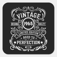 Personaliazed sixty vintage 60th birthday party
