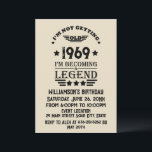 Personaliazed vintage 50th birthday party invitation<br><div class="desc">You can add some originality with this limited edition, premium quality, and original, classy, retro, and vintage-looking birthday graphic design with a cool typography font. This is a great gift idea for men, women, husbands, wives, girlfriends, and boyfriends who will love this one-of-a-kind piece of art. The best unique and...</div>