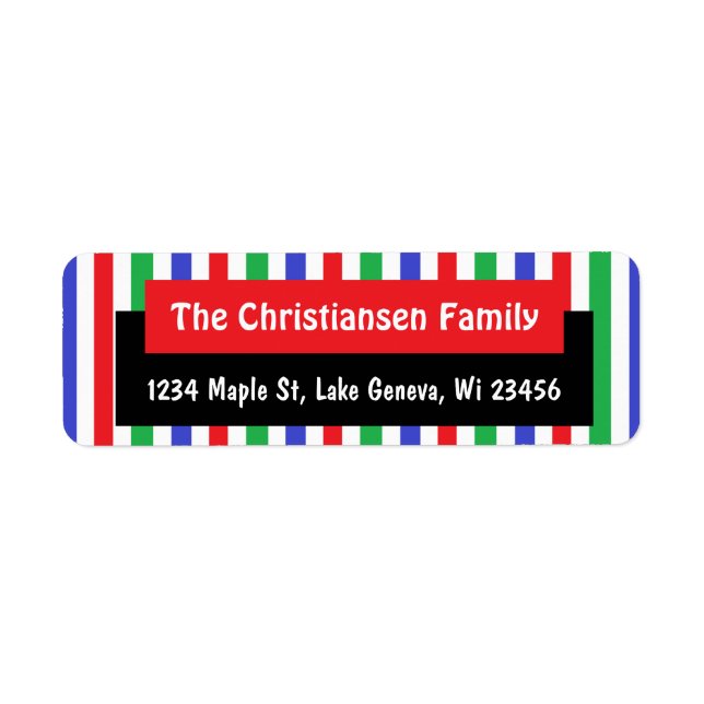 Personalied Christmas Green Red Festive Holiday (Front)