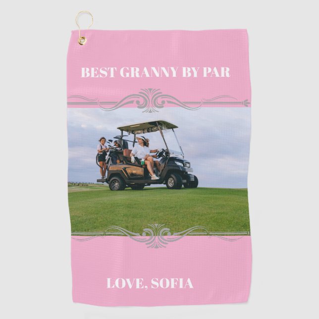 Personaliized Decorative style Photo Golf Tpwe; Towel (Front)