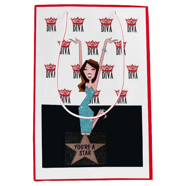Personalioze DIVA Gift Bag  (Front)