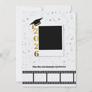 Personalisable Photo graduation Card Invitation