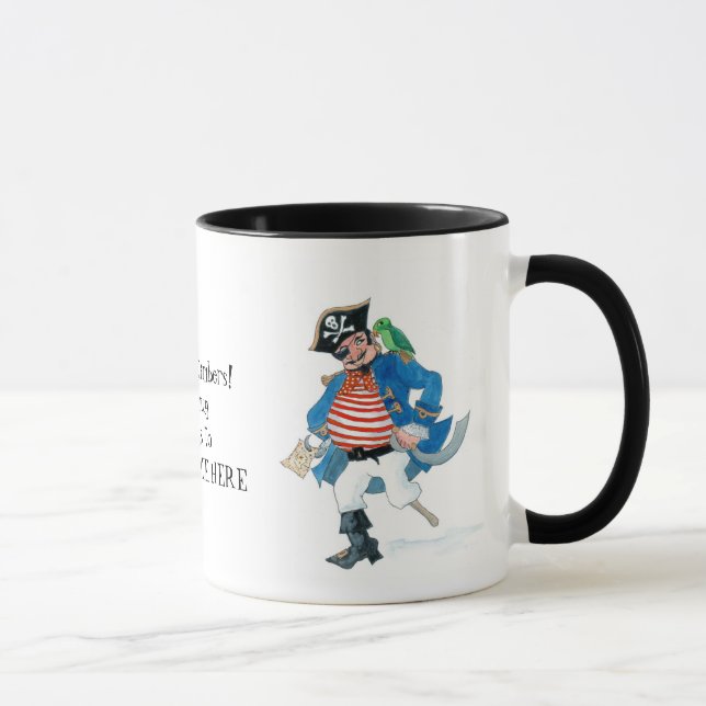 Personalisable Pirate Mug (Right)
