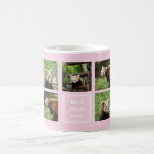 Personalisable Red Panda Mom Photo Mug