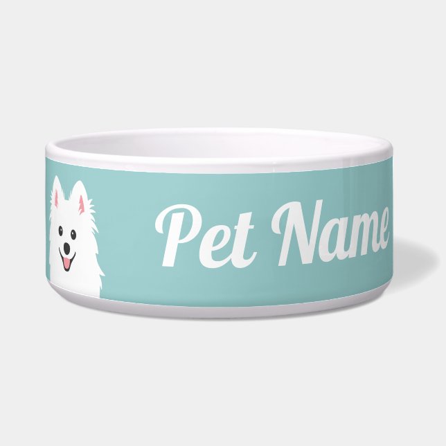 Personalisable Smiling Spitz Dog / Pomeranian (Left)