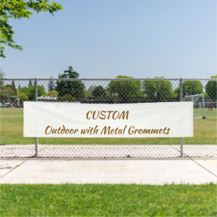 Personalise 2.5' x 12' Outdoor with Metal Grommets Banner