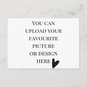 Personalise 3.5" x 5" enclosure card- landscape card