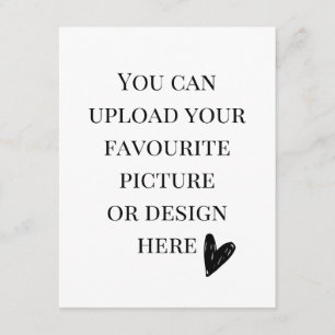 Personalise 4.25" x 5.5" enclosure card- portrait  card
