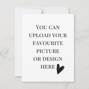 Personalise 4.25" x 5.5" note card- portrait card