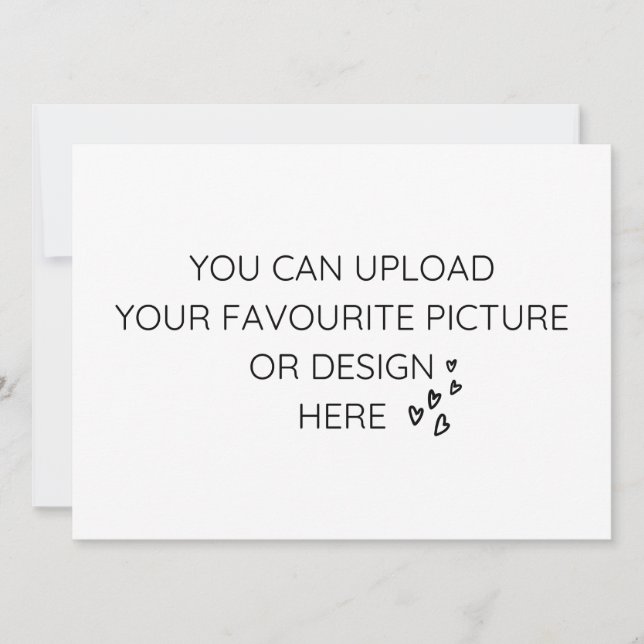 Personalise 4.5" x 5.6" enclosure card- landscape (Front)