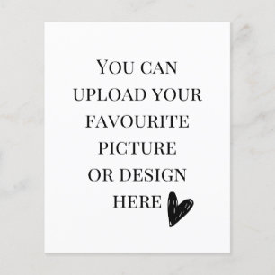 Personalise 4.5" x 5.6" enclosure card- portrait