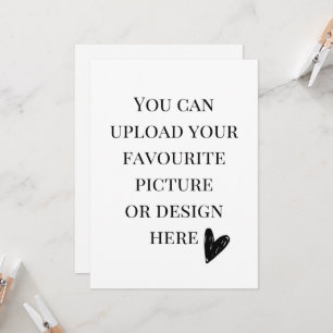 Personalise 5.5" x 7.5" enclosure card- portrait 