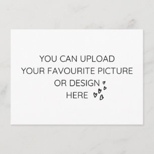 Personalise 6.25" x 4.5" enclosure card- landscape