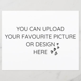 Personalise 8.5" x 11" enclosure card- landscape 