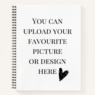 Personalise 8.5" x 11"  spiral notebook