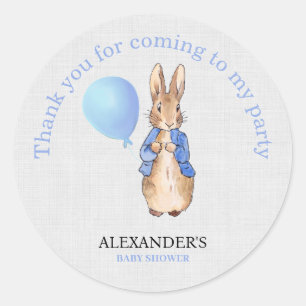Personalise Add Child's name Peter Thank you  Classic Round Sticker