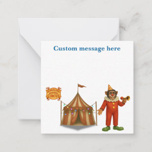 Personalise: Chester the chimp clown Card