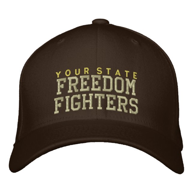 Personalisé Freedom Fighters Embroded Casquette (Devant)