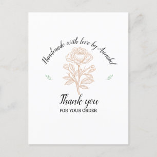 Personalise "Handmade with Love"   Postcard