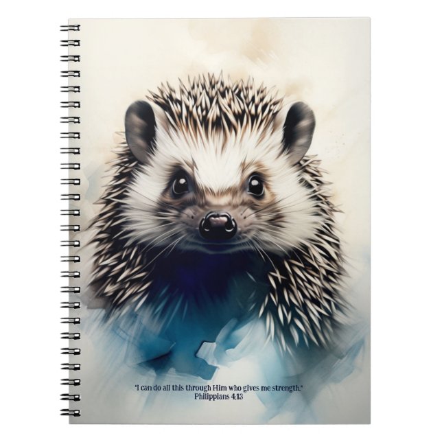 PERSONALISE: Hedgehog | Prayer Journal (Front)