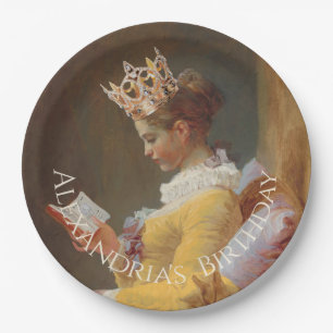 Personalise How to be a Queen Happy birthday Paper Plate