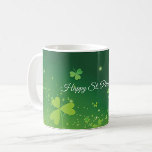 Personalise Name And Photo St. Patrick's Day Green Coffee Mug