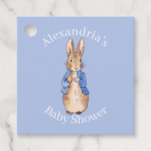 Personalise Peter the rabbit Baby Shower Favour Tags