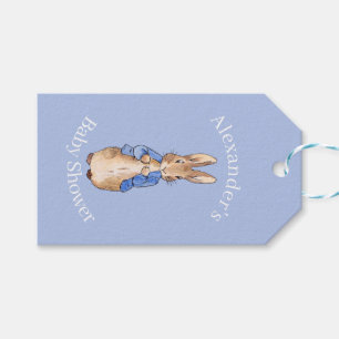 Personalise Peter the rabbit Baby Shower Gift Tags