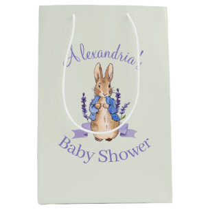 Personalise Peter the Rabbit Baby shower Medium Gift Bag