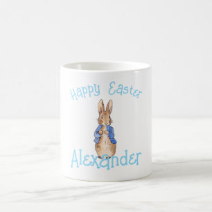 Personalise Peter the rabbit Happy Easter Coffee Mug
